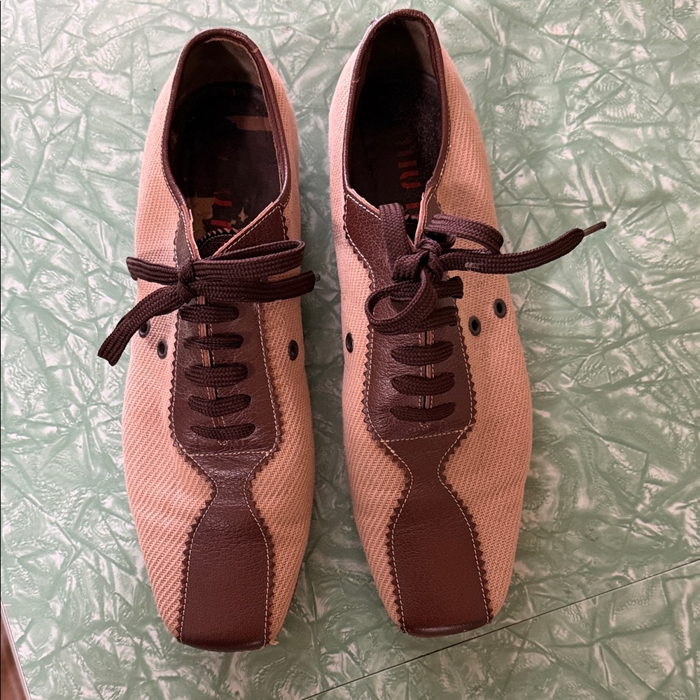 Miu Miu Beige and Brown Vintage shoes